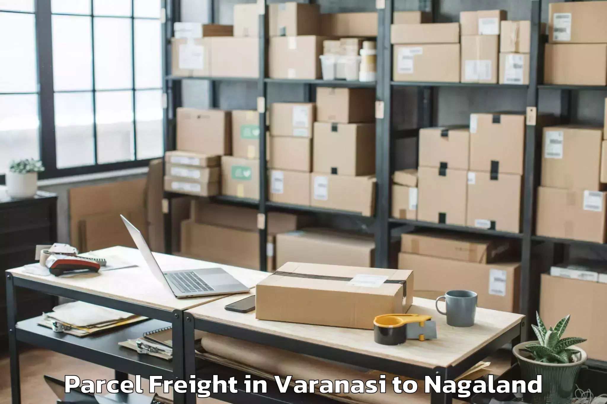 Get Varanasi to Jalukie Parcel Freight